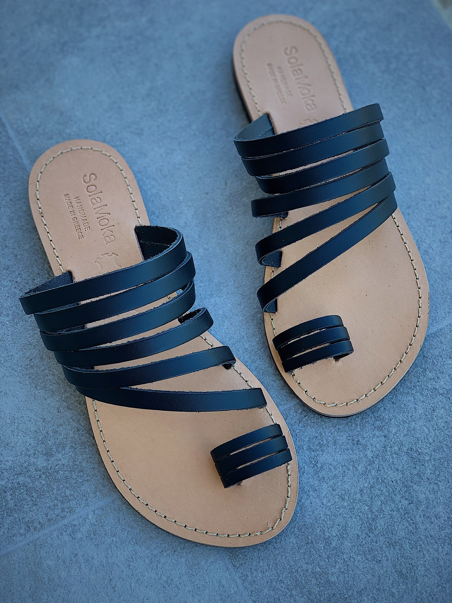 Sandales plates Brida freeshipping - SolaMoka : Sandales en cuir pour femmes faites à la main en Grèce