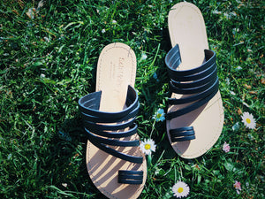 Sandales plates Brida freeshipping - SolaMoka : Sandales en cuir pour femmes faites à la main en Grèce