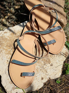 Sandales Astra Paillettes freeshipping - SolaMoka : Sandales en cuir pour femmes faites à la main en Grèce